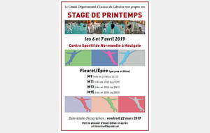 Stage d'escrime du Printemps