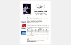 TOURNOI INTERNATIONAL D'ÉPÉE À ALENÇON – 1er &amp; 2 NOVEMBRE 2025
