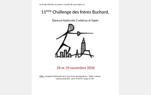 11ème Challenge des Frères Buchard : rendez-vous les 28 et 29 novembre 2026 au Havre !