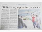 Article de Paris-Normandie du 1er stage d'initiation au Sabre Laser